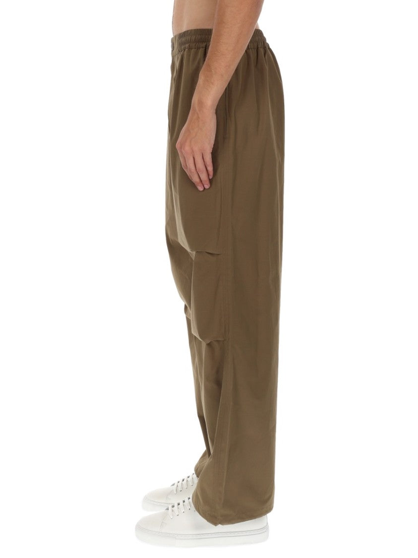 A.P.C. Brown Wide-Leg Elastic Pants