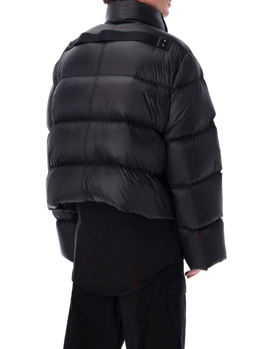 Rick Owens Black Turtle Cropped Down Jacket