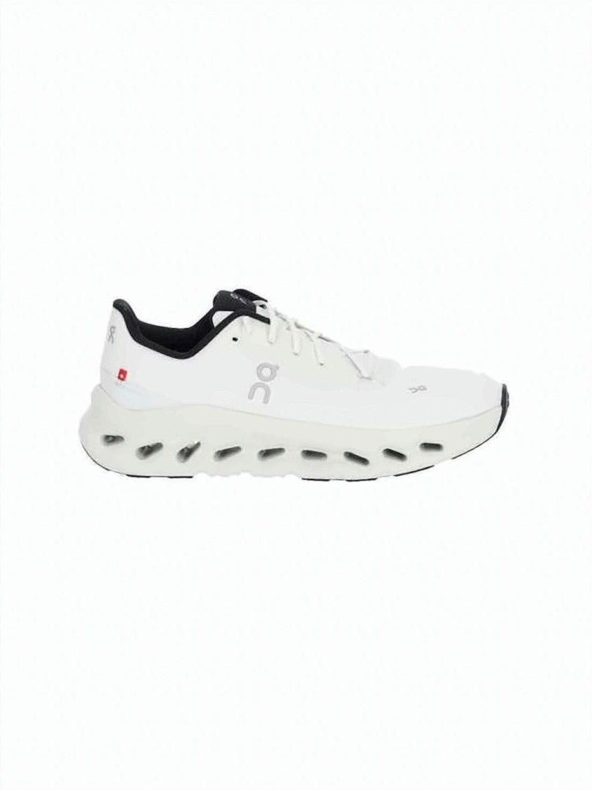On Running Streamlined White Sneakers With Recycled Polyester Upper