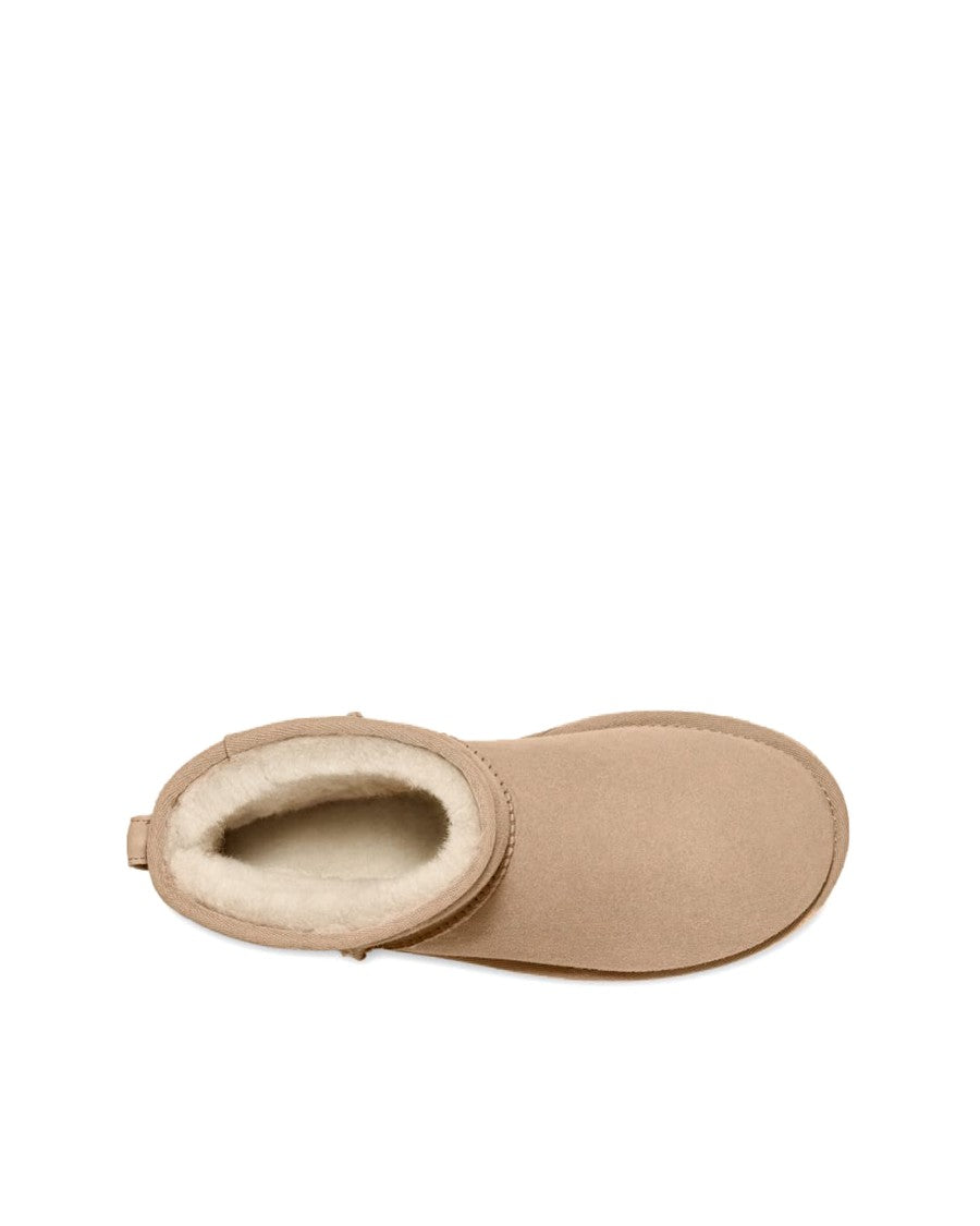 Ugg Sand Classic Mini Ii Suede Shearling Boots