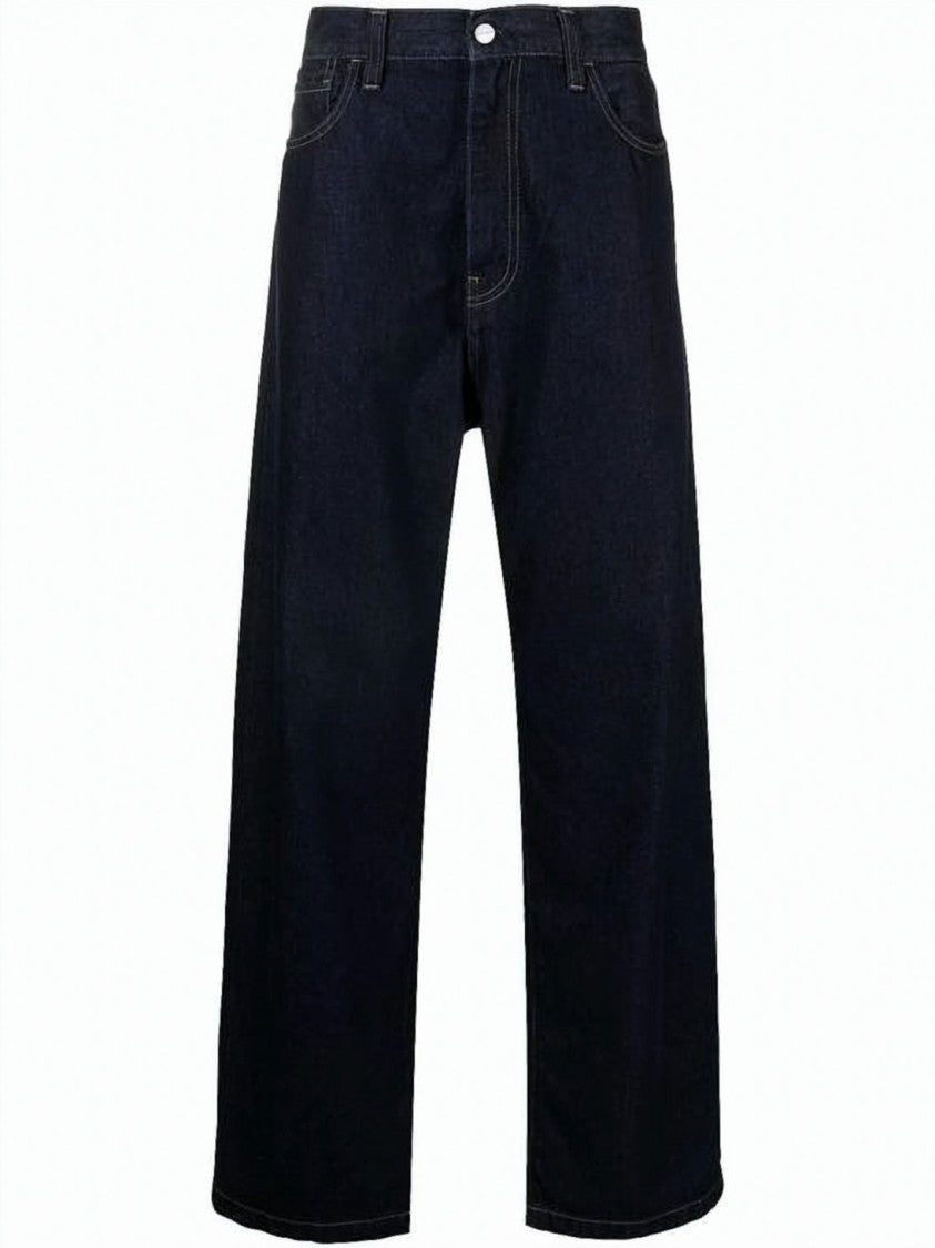 Carhartt Wip Relaxed Wide-Leg Denim Pants With Five-Pocket Design