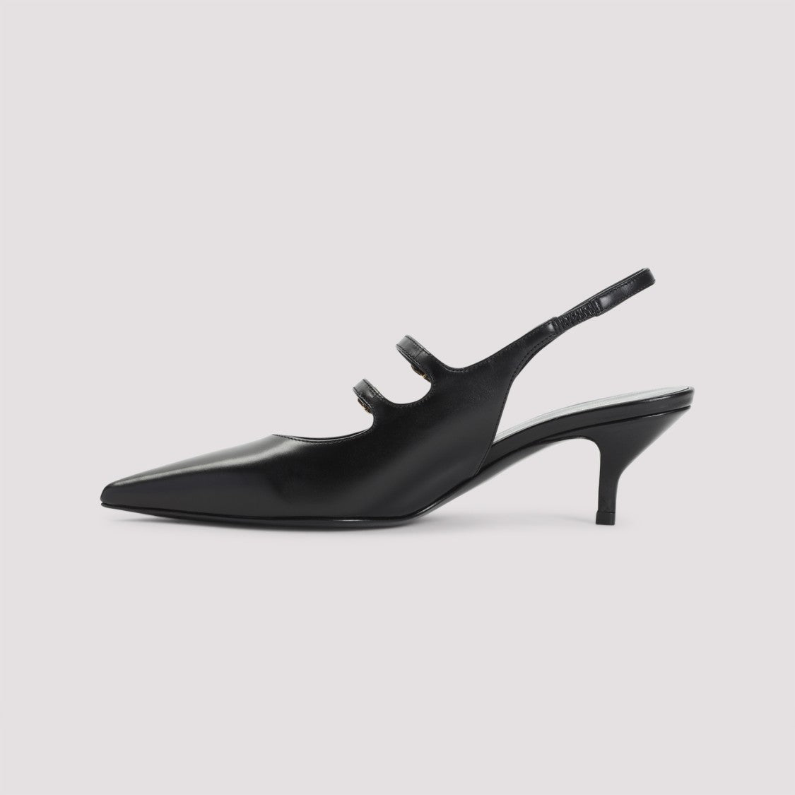 Celine Pointed Toe Sling-Back Mules