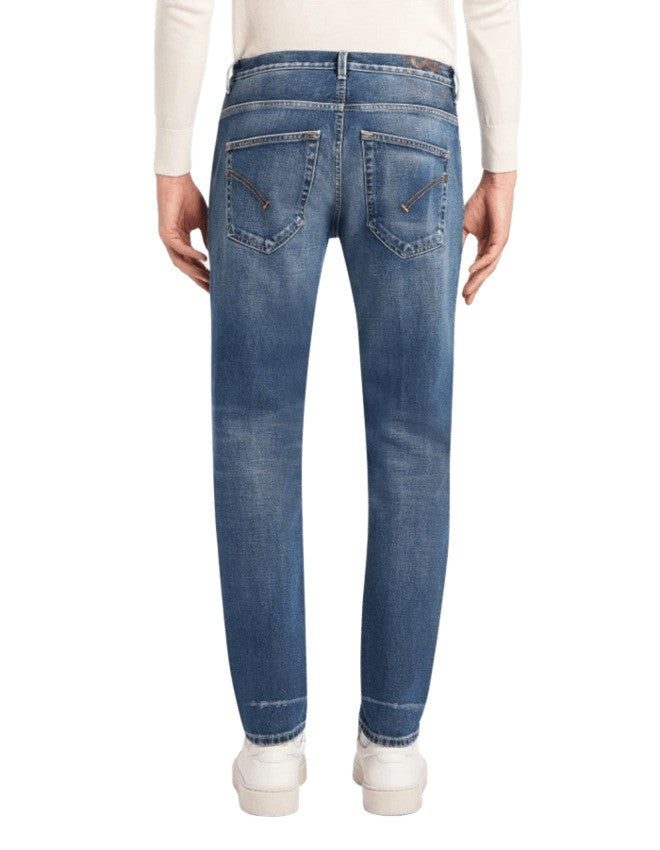 Dondup Low-Rise Carrot Fit Jeans In Vintage Wash