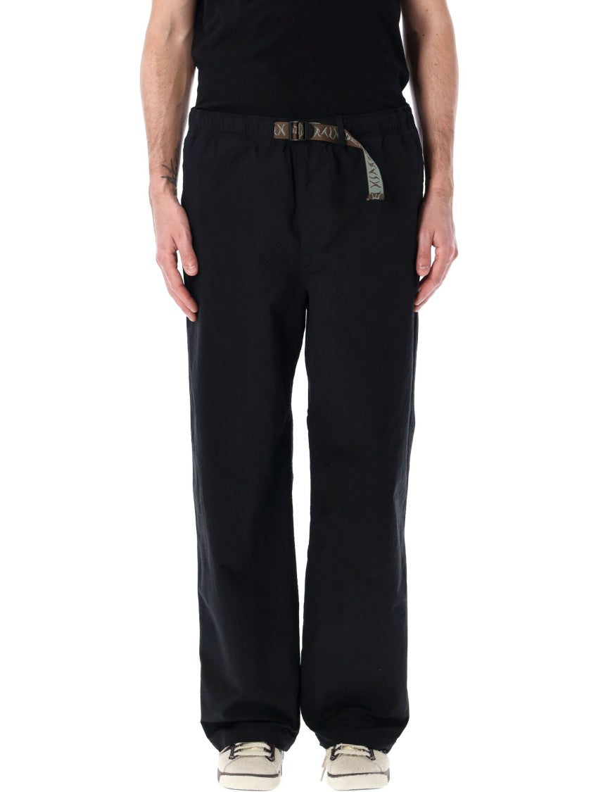Brain Dead Straight-Leg Black Climber Pants With Adjustable Belt