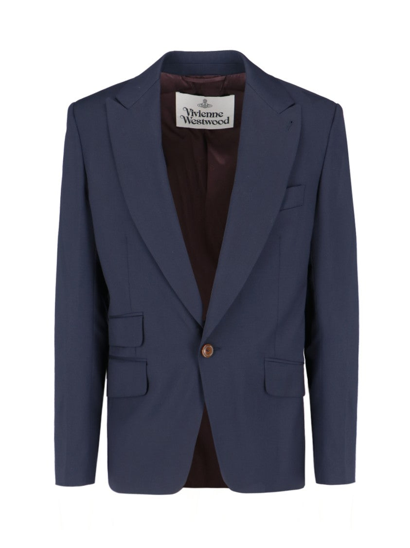 Vivienne Westwood Virgin 'One Button' Blazer – Navy