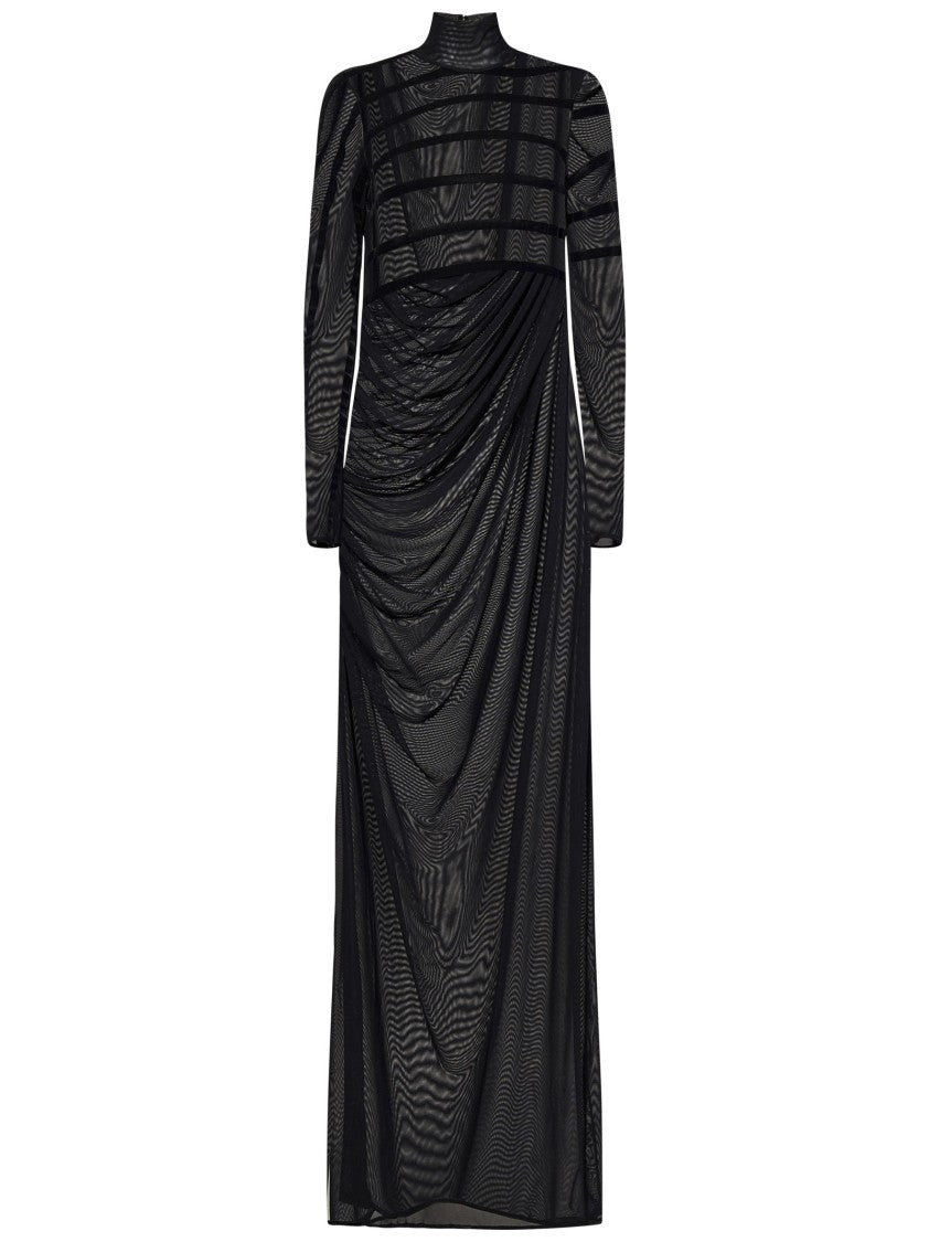 Jean Paul Gaultier Black Dress With Marinière Details