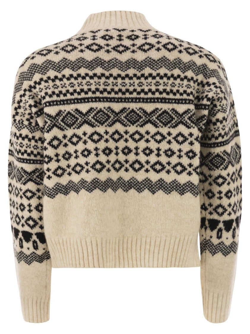 Max Mara Brioso1234 - Jacquard Wool And Alpaca Jumper