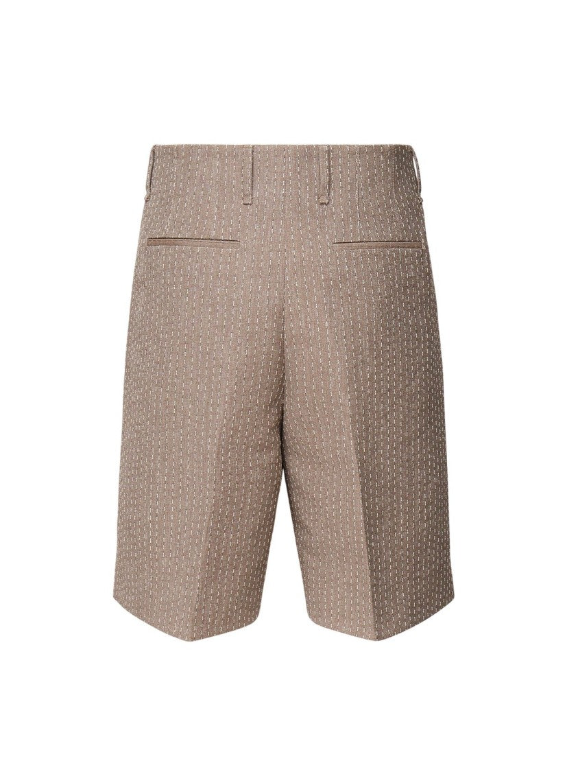 Fendi Tailored Grey Shorts With Minimalist Design