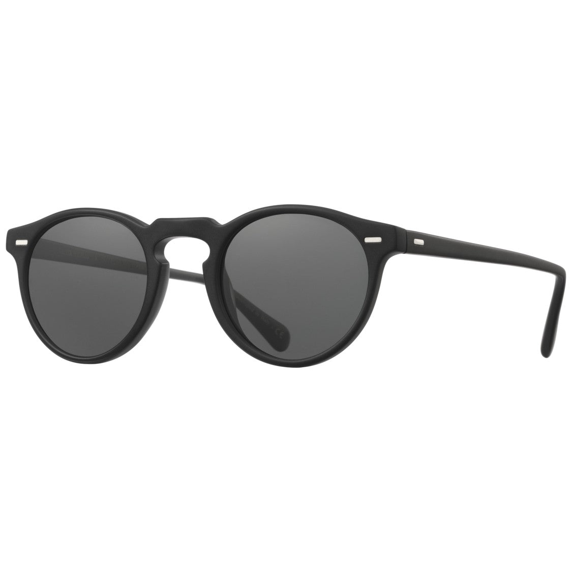 Oliver Peoples 0Ov5217s Classic Round Frame Sunglasses With Metallic Accents