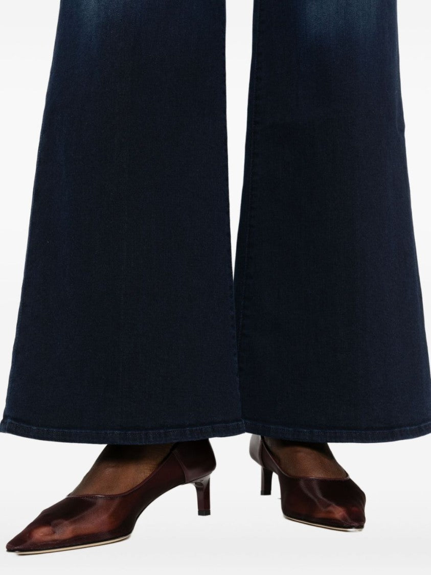 Mother High-Waisted Flare Jeans With Classic Five-Pocket Design