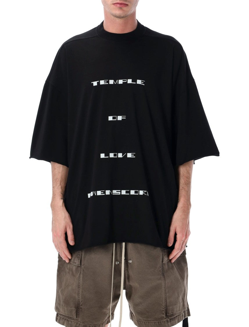 Drkshdw By Rick Owens Oversized Graphic Tommy T-Shirt