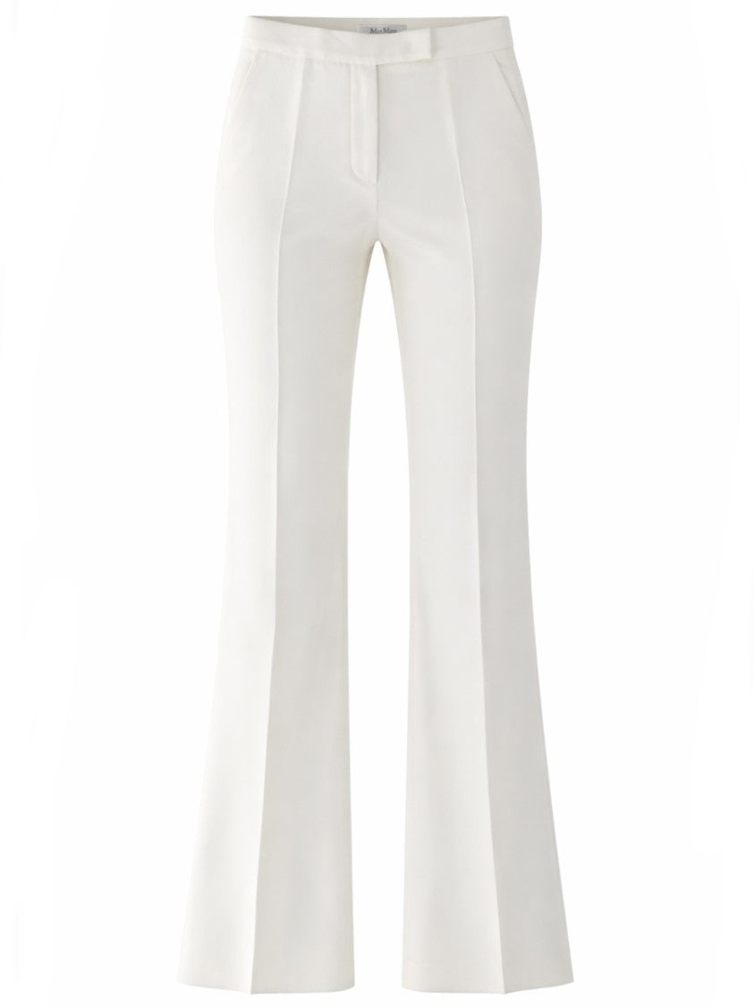 Max Mara Cecina High-Waisted Flare Fit Cotton Flared Pants
