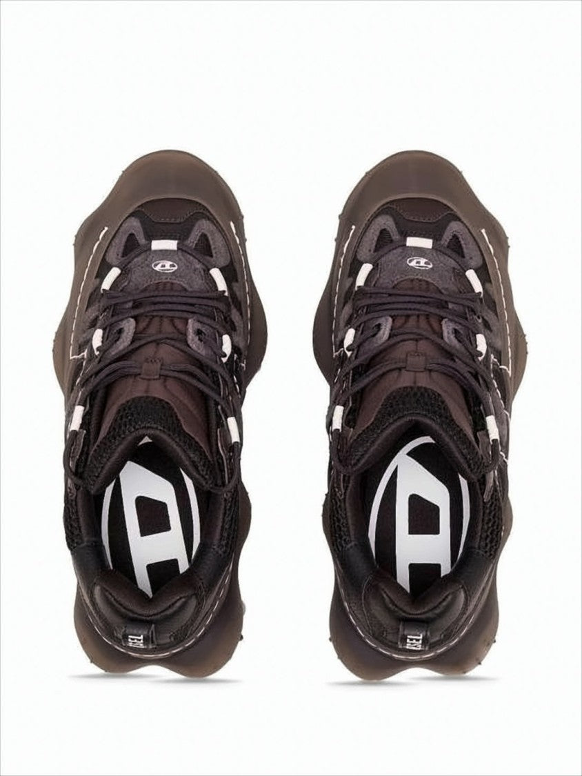 Diesel Futuristic Chunky Sole Black Sneakers