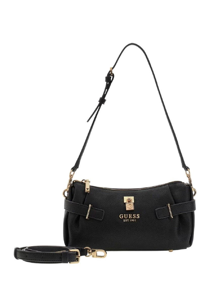 Guess Faux Leather Zip Shoulder Bag