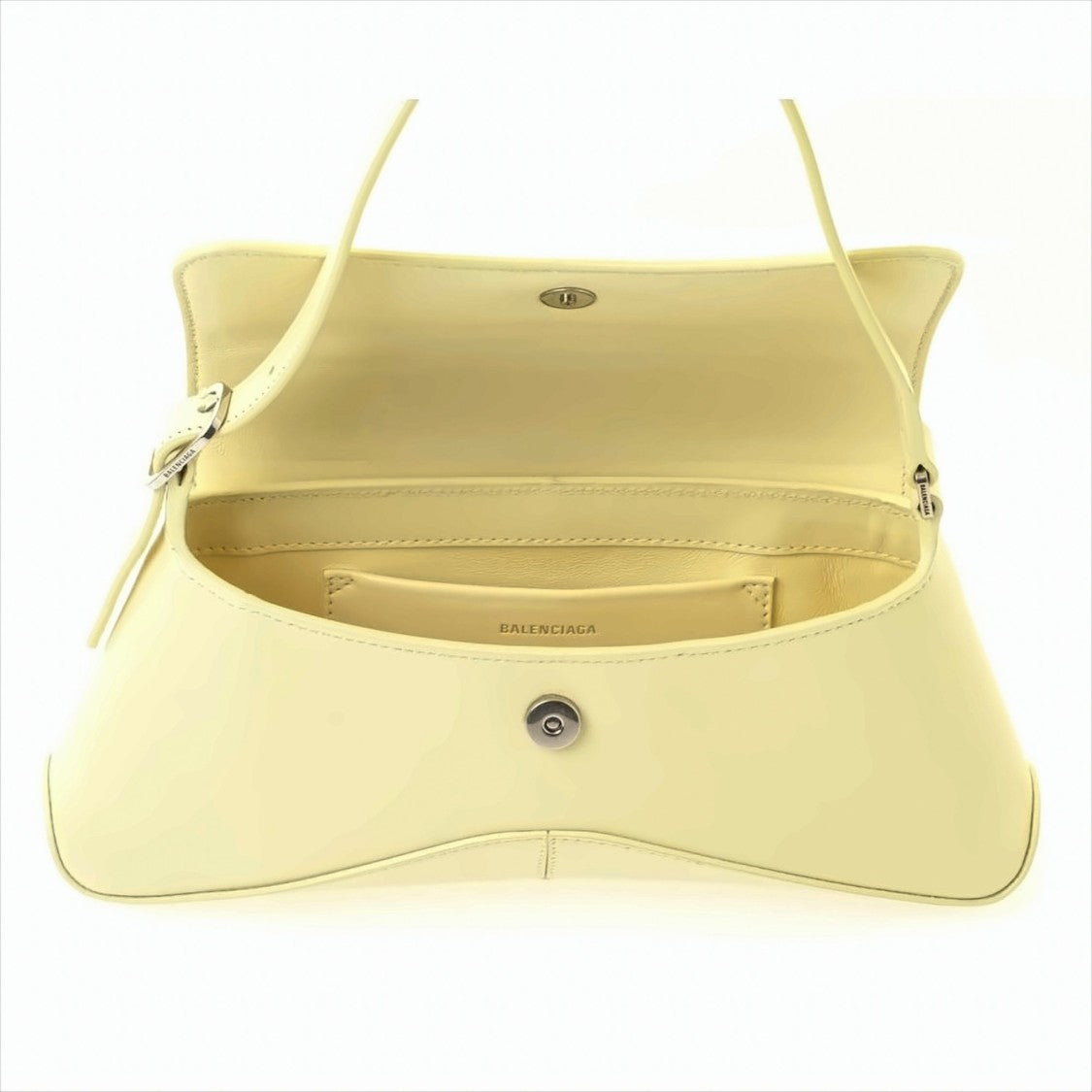 Balenciaga Structured Flap Bag With Aged-Silver Hardware