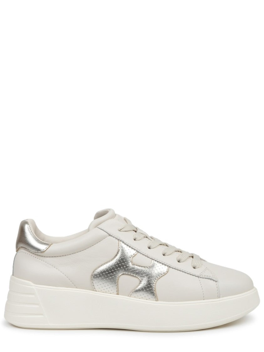Hogan Rebel Mutton Calfskin Metallic Sneakers