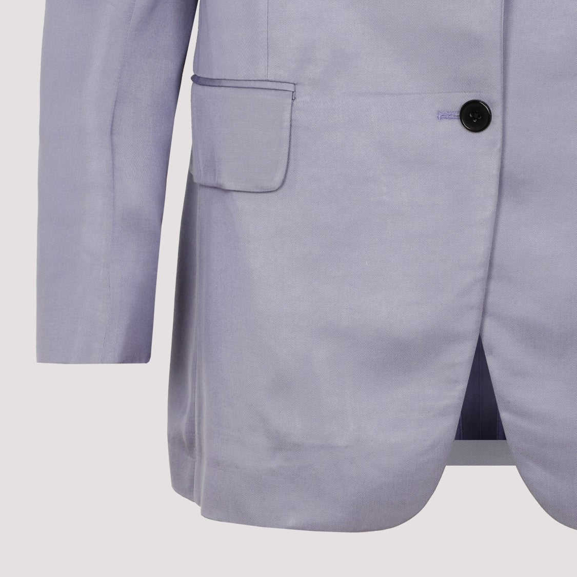 Tom Ford Purple Soft Fluid Twill Boyfriend Jacket