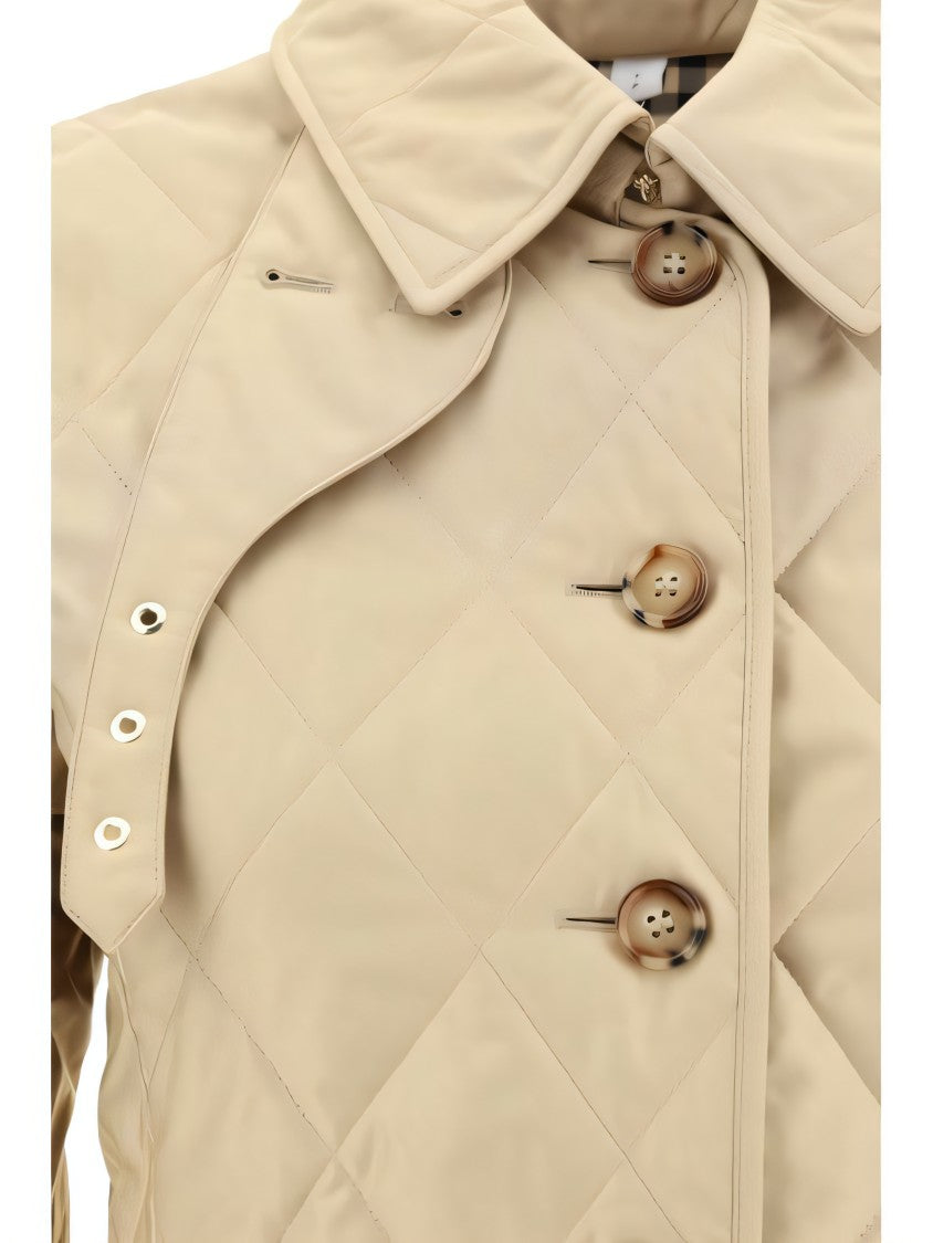 Burberry Diamond Quilted Jacket With Tailored Fit