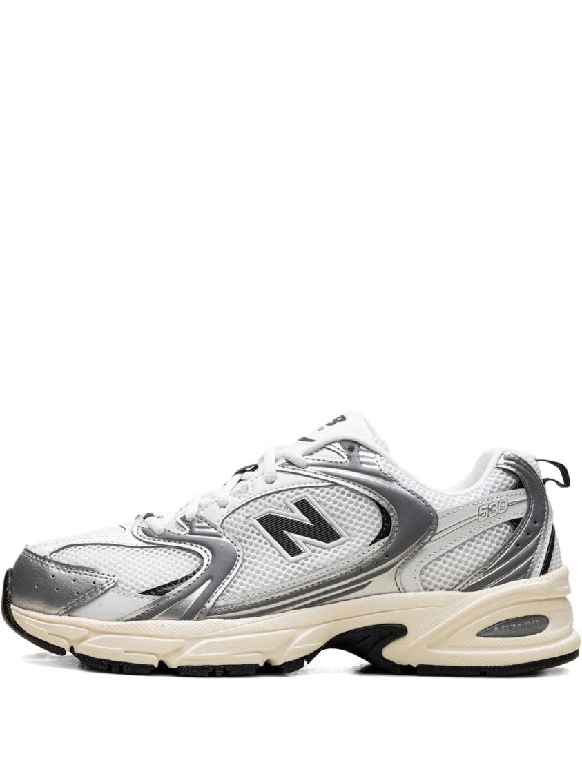 New Balance Argento Sneakers With Mesh And Synthetic Overlays