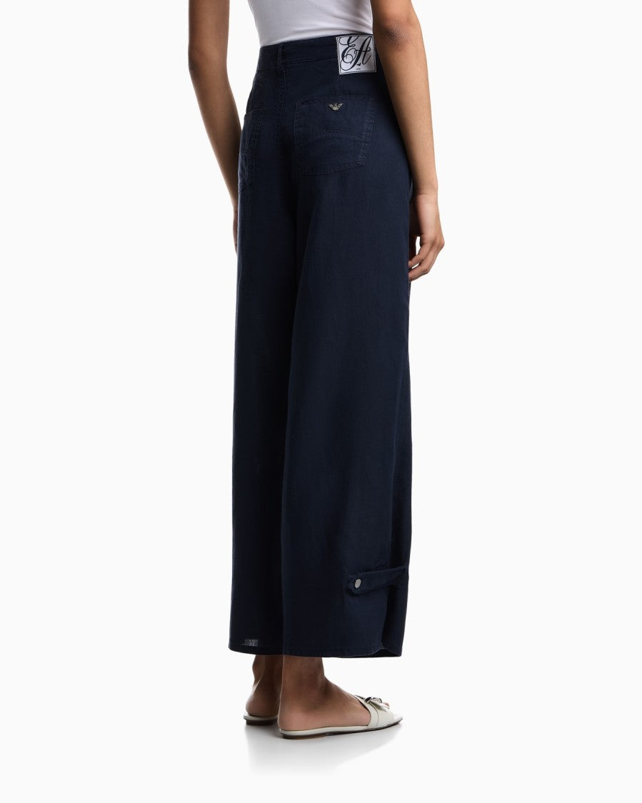 Emporio Armani J4e Relaxed Fit Linen Five Trousers