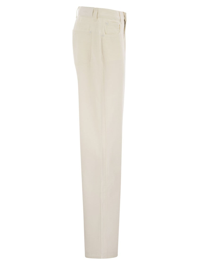 7 For All Mankind Tess Trouser - Cotton And Linen Trousers