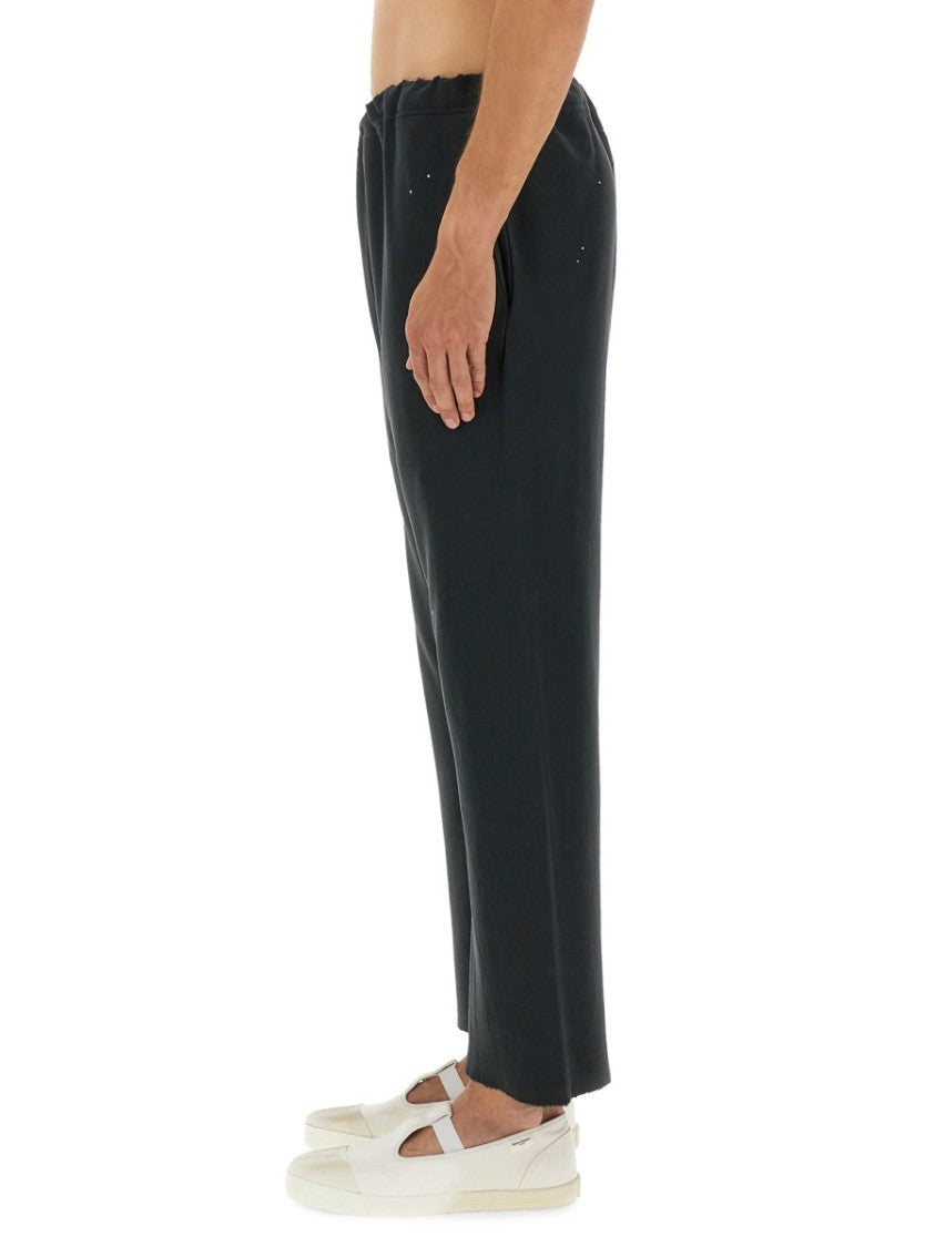 Maison Margiela Relaxed-Fit Cotton Pants With Distressed Hem