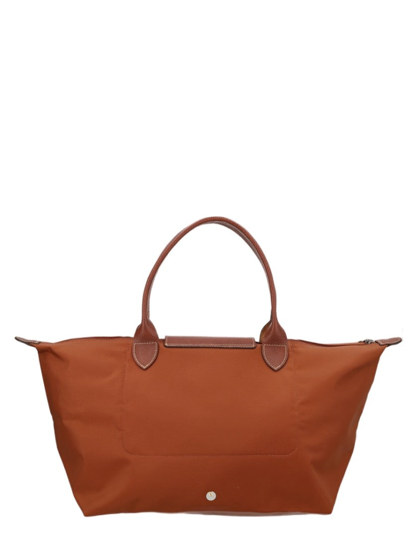 Longchamp Large Rectangular Tote Bag With Leather Accents