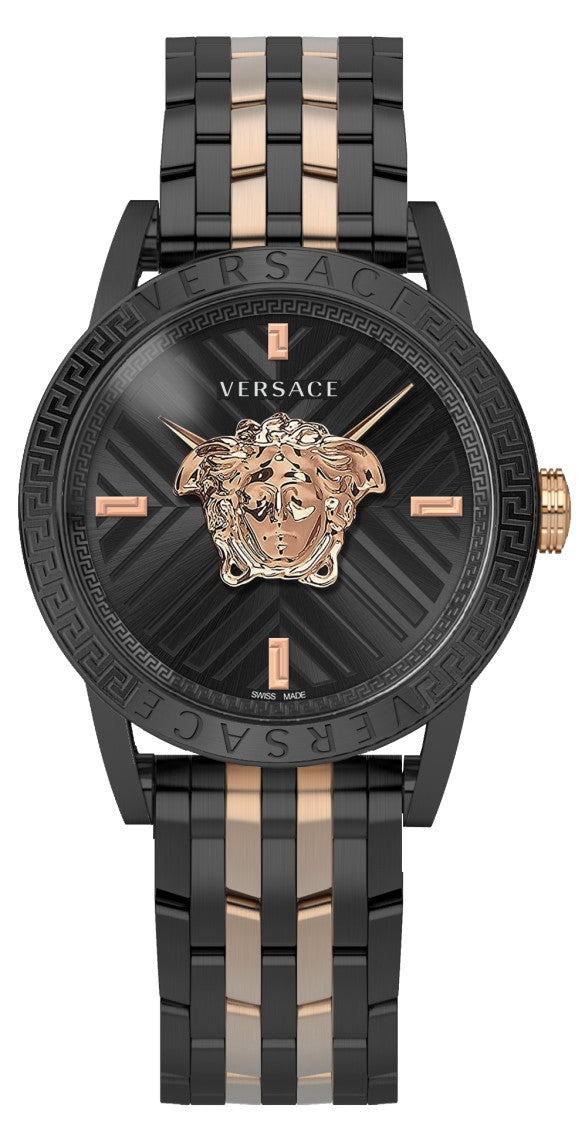 Versace Men's 43Mm Quartz Versace V-Code Wristwatch