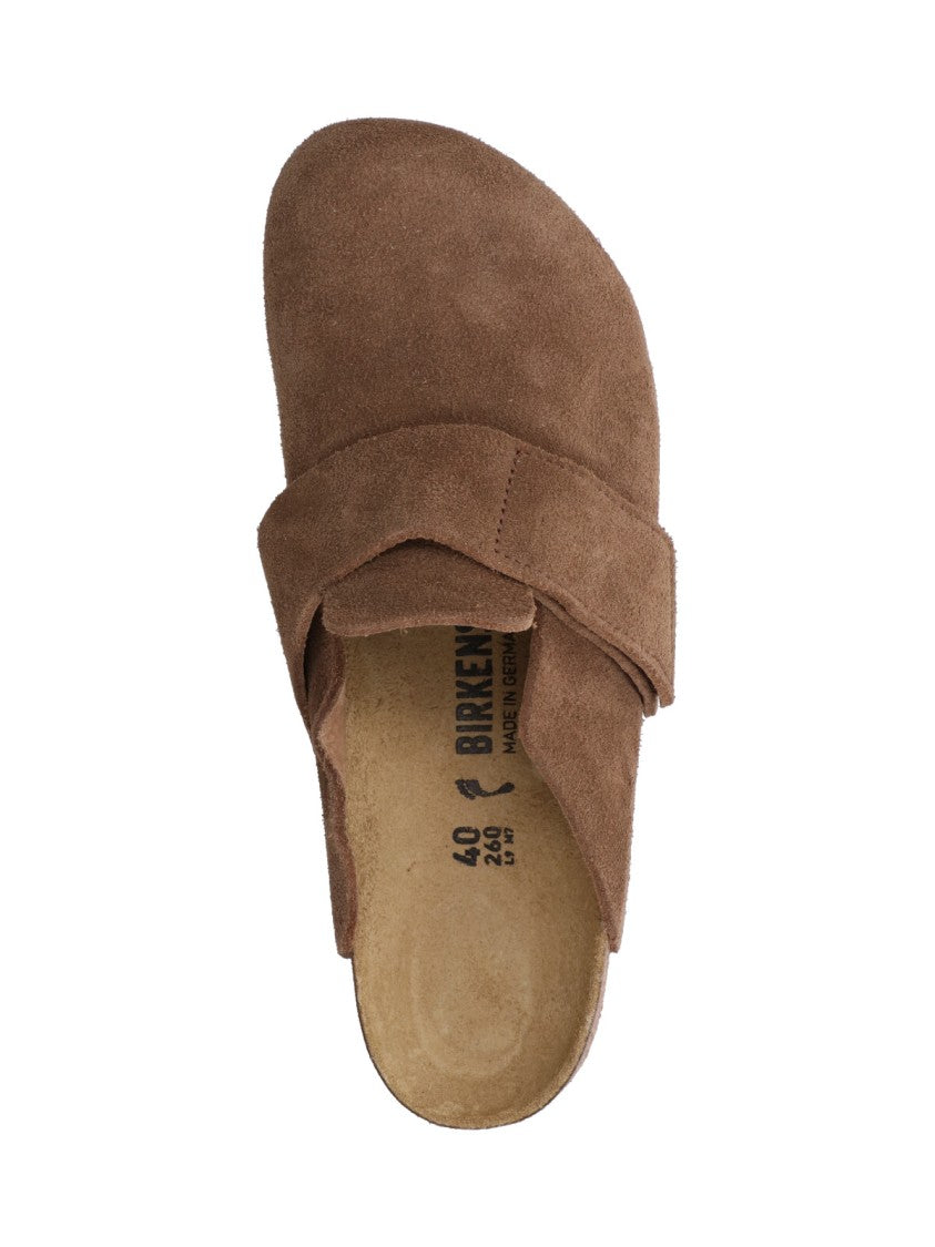 Birkenstock Brown Loma Suede Rounded Toe Mules