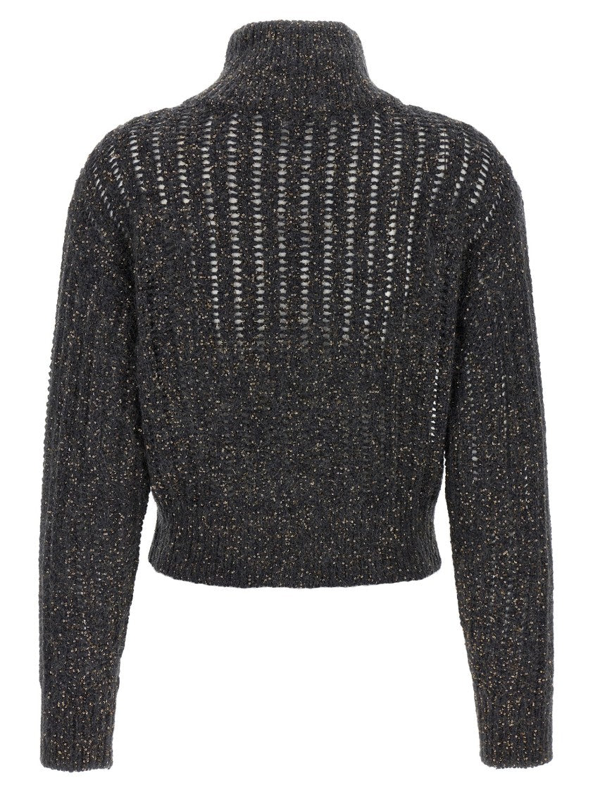 Brunello Cucinelli Rustic Dazzling Net' Cardigan