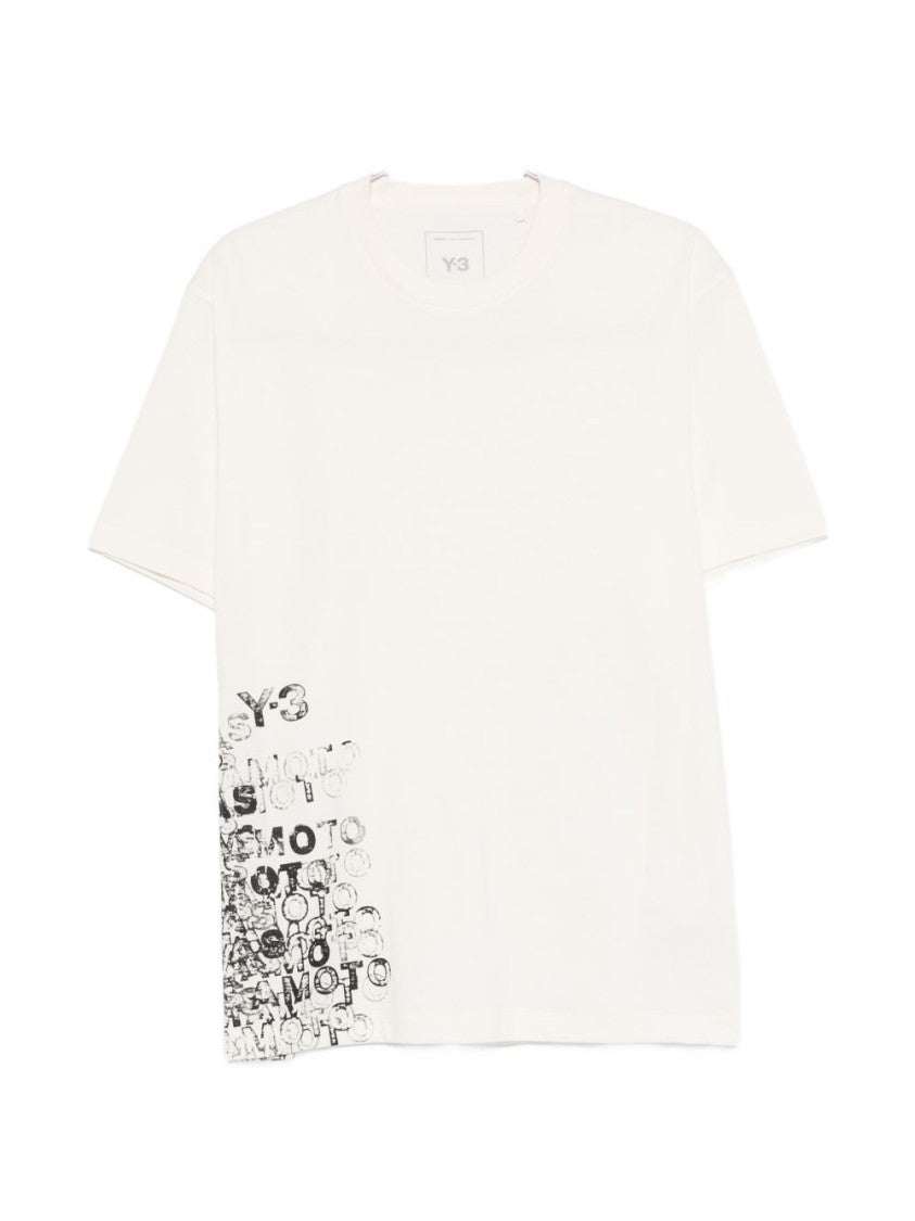 Y-3 Relaxed Fit Cotton T-Shirt With Graphic Print