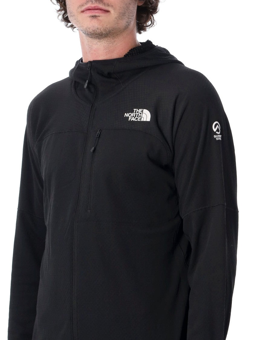 The North Face Fleece Jacket With Full Front Zipper And Hood