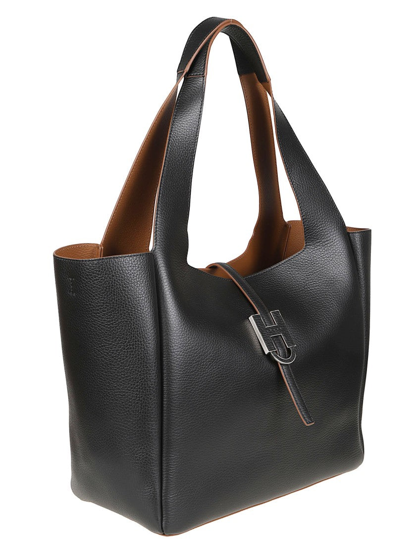 Hogan H01x H Shopping Calf Leather Tote Bag