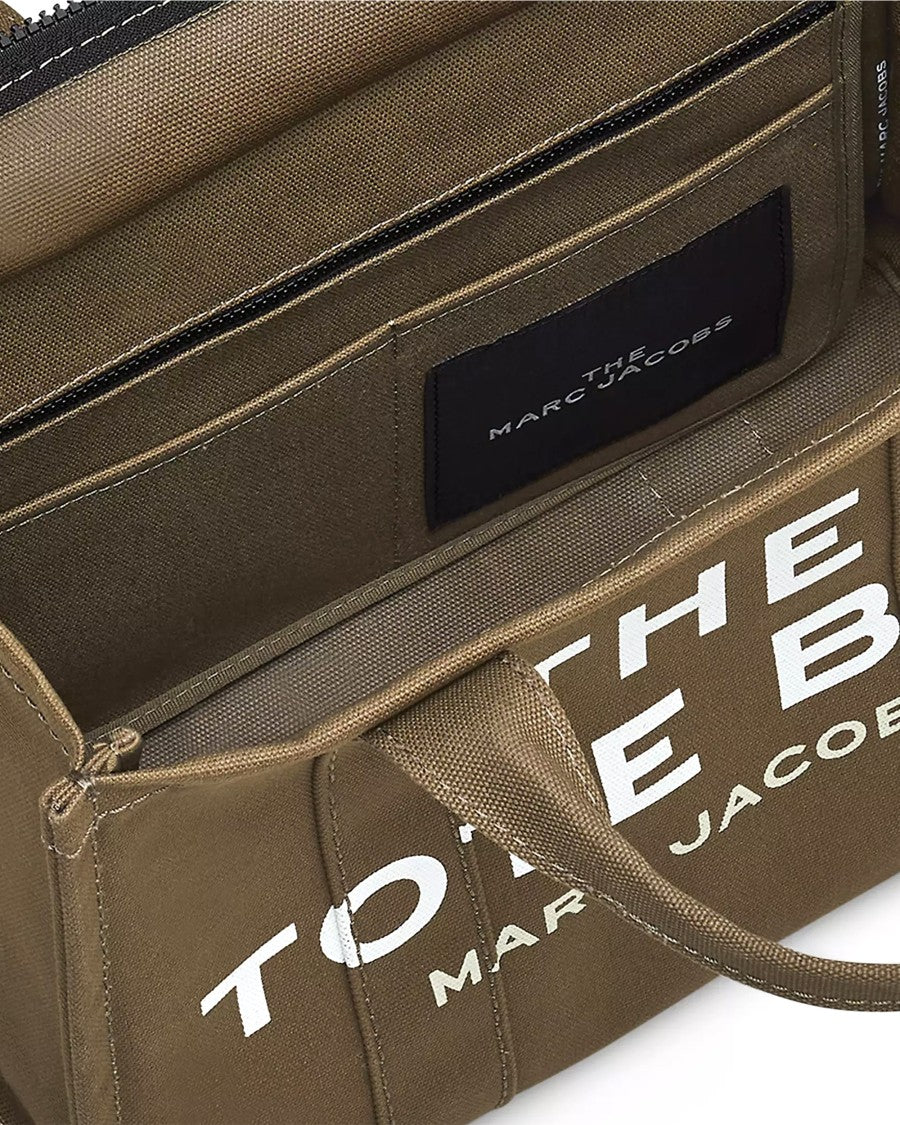 Marc Jacobs The Medium Tote Bag In Slate Green Canvas