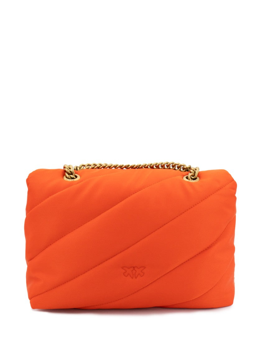 Pinko Quilted Shoulder Bag With Love Birds Buckle