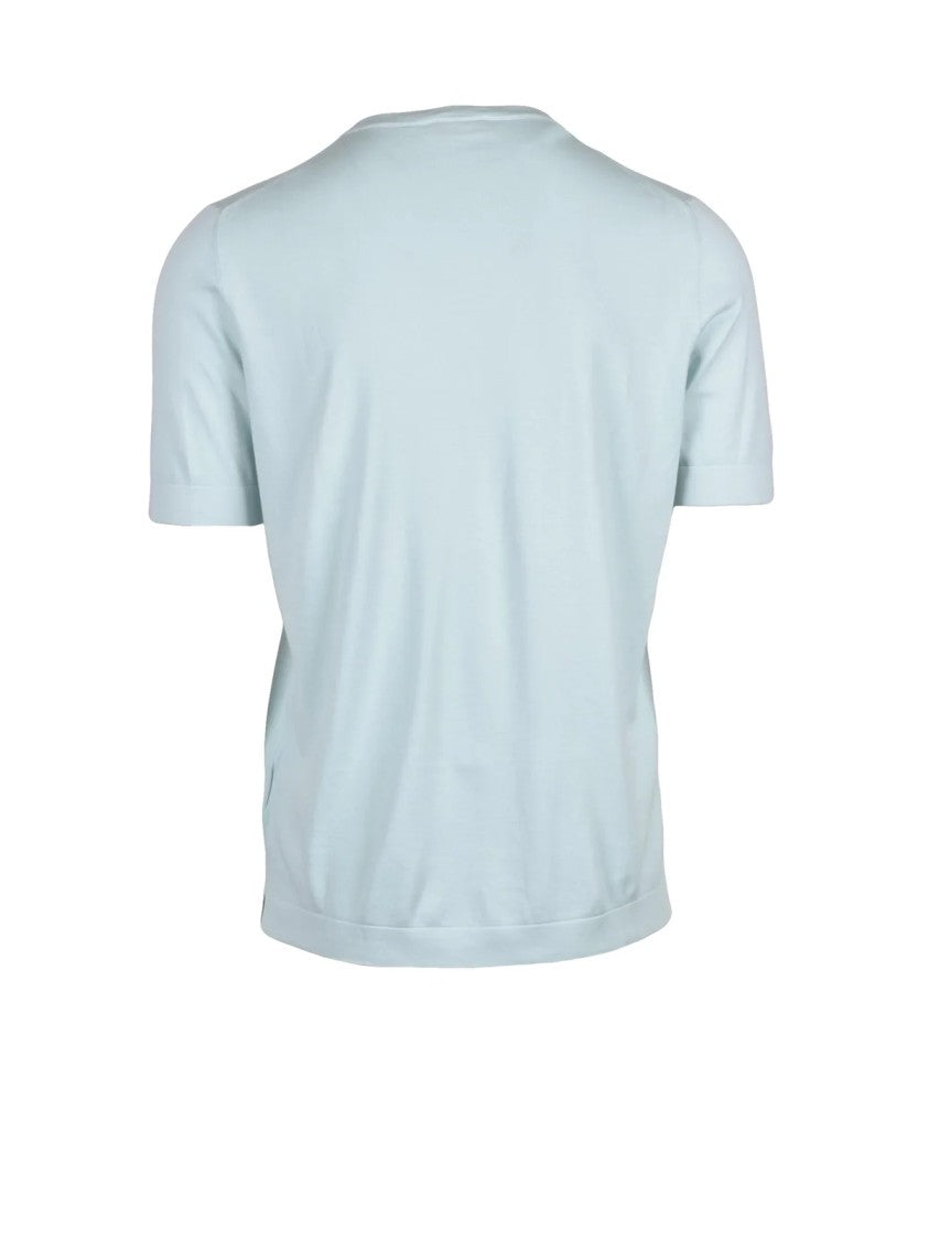 Ambrosio Aqua Green Cotton Knit Top