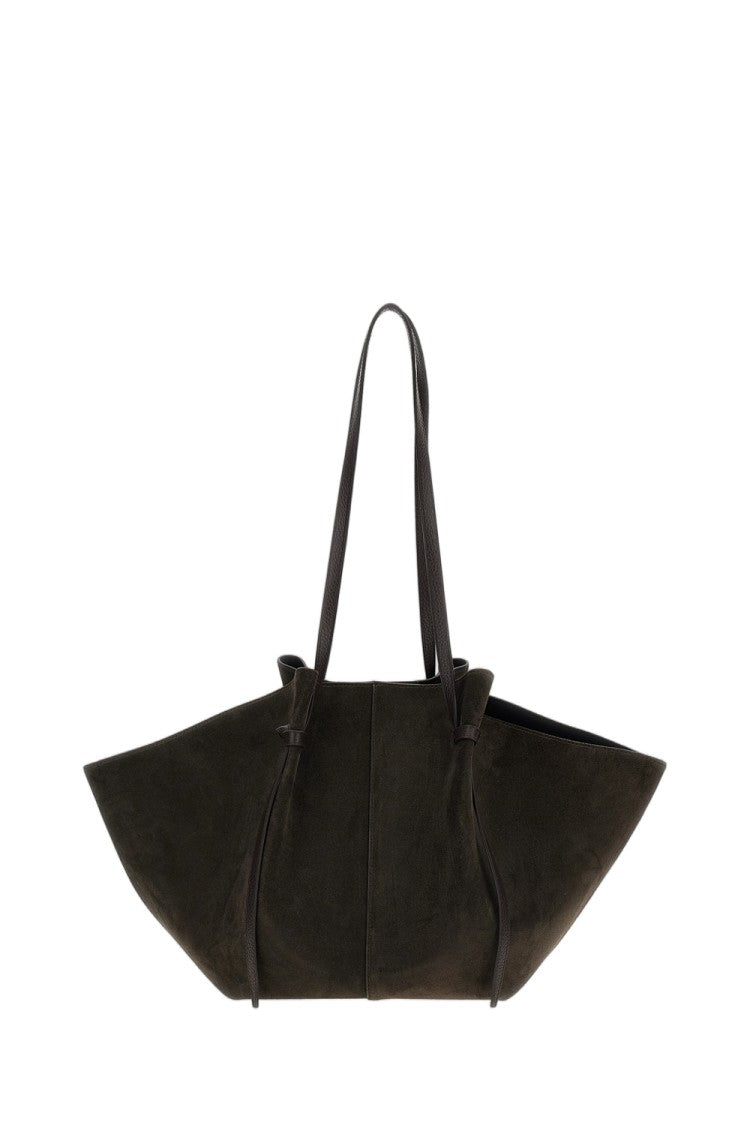 Yuzefi Brown Large Mochi Suede Tote Bag