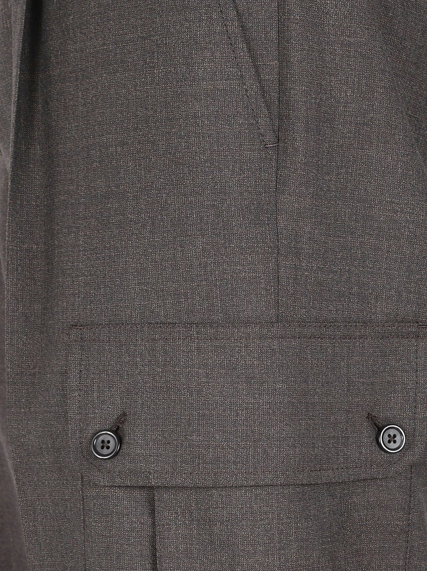 Dolce & Gabbana Straight-Leg Tailored Trousers With Textured Fabric