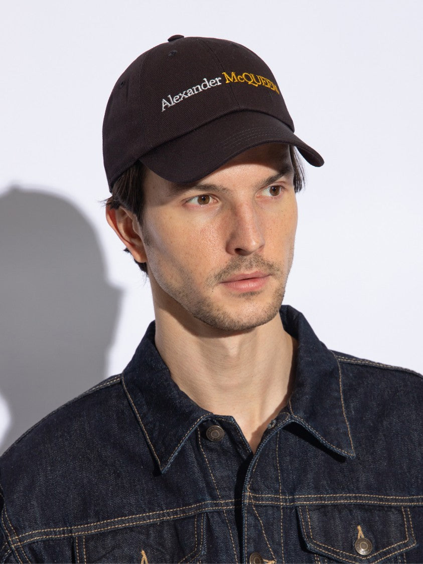 Alexander Mcqueen Embroidered Logo Baseball Cap