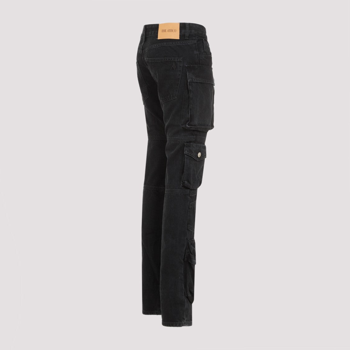 The Attico Black Cotton Essie Jeans