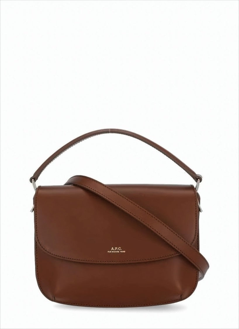 A.P.C. Structured Cowhide Leather Tote Bag