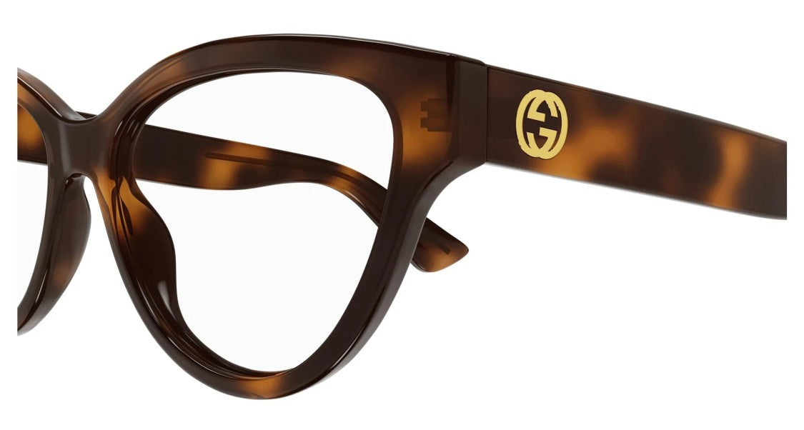 Gucci Eyeglasses Gucci Gg1581o 002 Havana Havana Transparent 55/16/140
