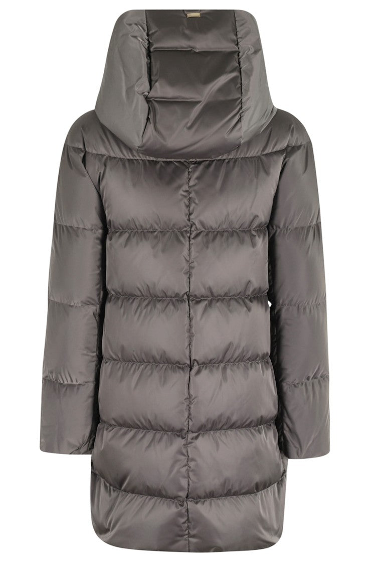 Herno A-Line Down Jacket With Structured Hood