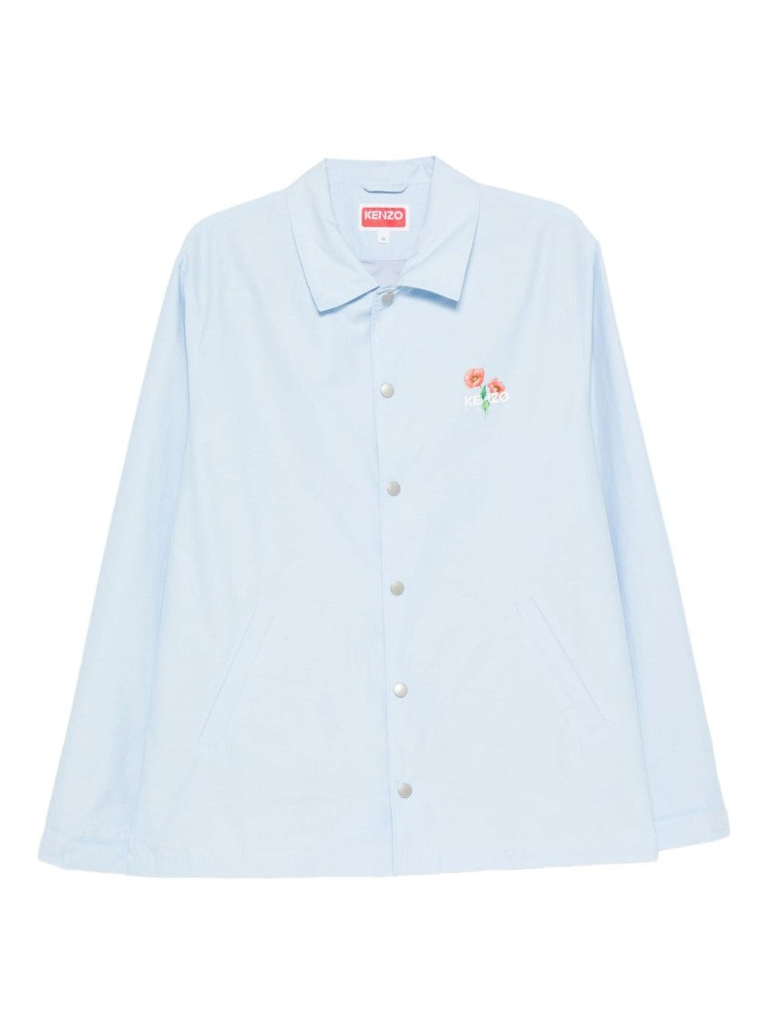 Kenzo Blue Floral Print Button Jacket
