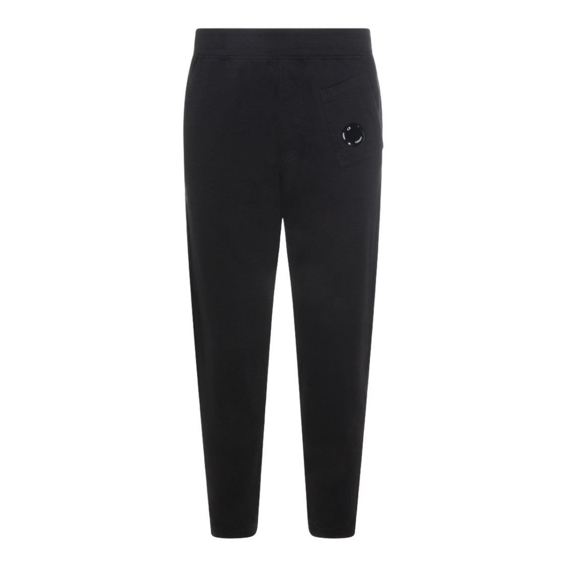 C.P. Company Tapered Black Trousers With Elastic Waistband