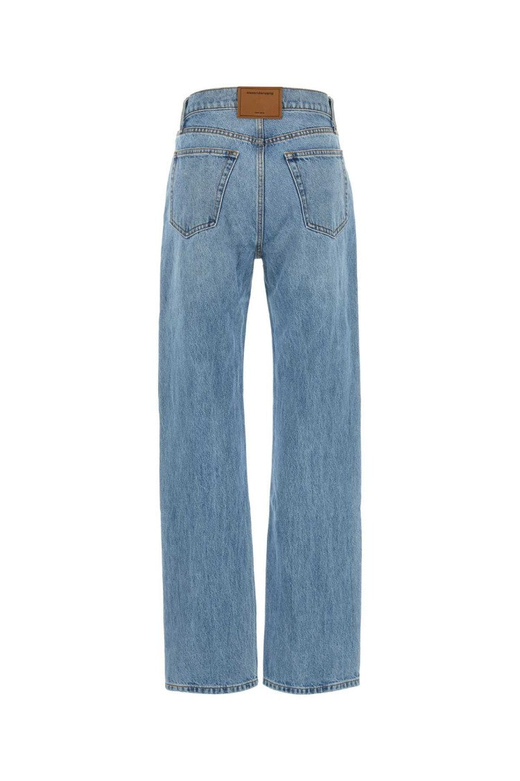 Alexander Wang Relaxed Fit Light Blue Denim Jeans