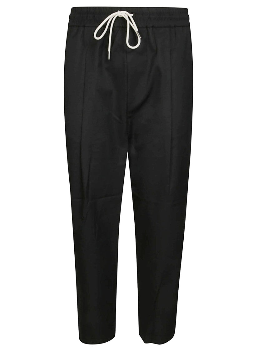 Drôle De Monsieur Relaxed Fit Straight Leg Trousers With Elasticated Waistband