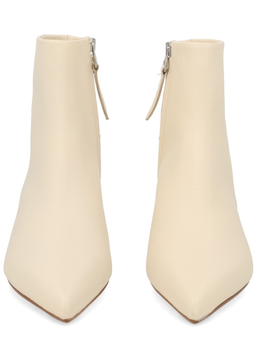 Aeydē Neutrals Sofie Pointed Toe Nappa Boots