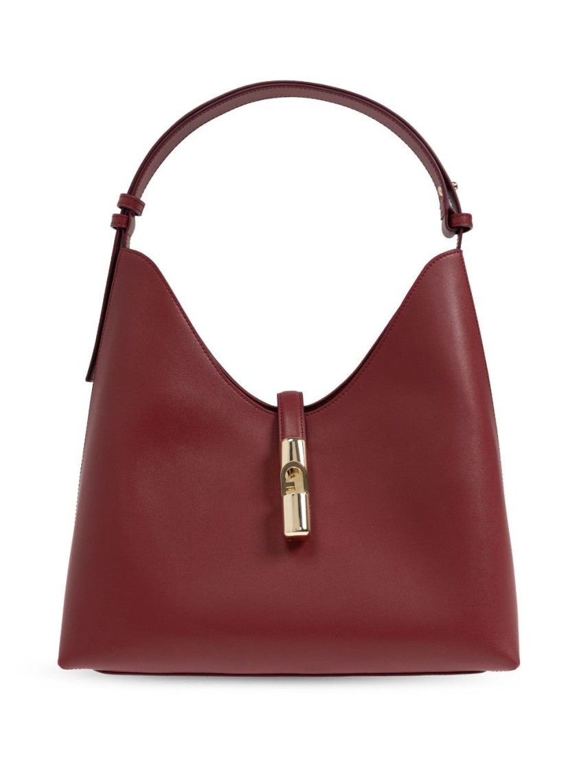 Furla Structured Handbag With Gold-Tone Clasp