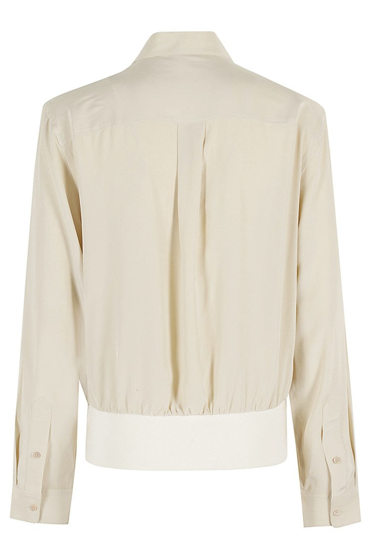 Helmut Lang Silk Bomber Shirt